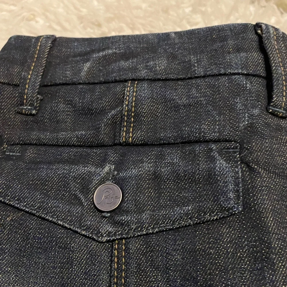 Vintage y2k Paige denim jean skirt 28 Pair-Fax pencil split skirt sk0024